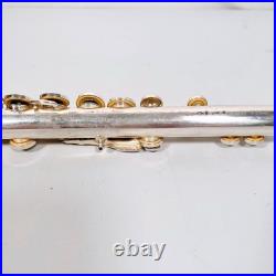 YAMAHA YFL-211S II Flute E-Mechanism Silver Plated Used with Case