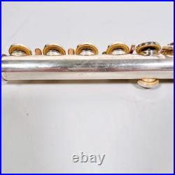 YAMAHA YFL-211S II Flute E-Mechanism Silver Plated Used with Case