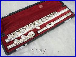 YAMAHA YFL 211S Includes CONCERT FLUTE Silver Plating Good Condition Tested