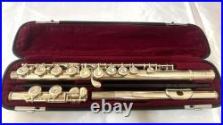 YAMAHA YFL-211S ll Flute Silver E mechanism Used with Hard Case Soft Case