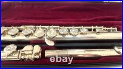 YAMAHA YFL-211S ll Flute Silver E mechanism Used with Hard Case Soft Case
