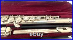 YAMAHA YFL-211S ll Flute Silver E mechanism Used with Hard Case Soft Case