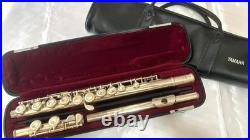 YAMAHA YFL-211S ll Flute Silver E mechanism Used with Hard Case Soft Case