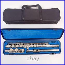 YAMAHA YFL-211 Flute Silver E mechanism Used with Hard Case Soft Case