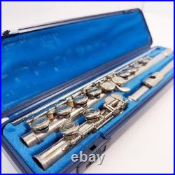 YAMAHA YFL-211 Flute Silver E mechanism Used with Hard Case Soft Case
