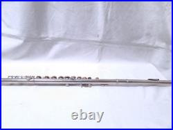 YAMAHA YFL-211 Flute Silver Plated E-Mechanism Student Model Tested with Case#3073