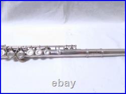 YAMAHA YFL-211 Flute Silver Plated E-Mechanism Student Model Tested with Case#3073