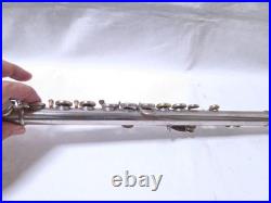 YAMAHA YFL-211 Flute Silver Plated E-Mechanism Student Model Tested with Case#3073