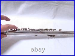 YAMAHA YFL-211 Flute Silver Plated E-Mechanism Student Model Tested with Case#3073