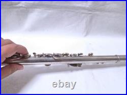 YAMAHA YFL-211 Flute Silver Plated E-Mechanism Student Model Tested with Case#3073
