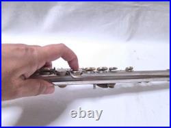 YAMAHA YFL-211 Flute Silver Plated E-Mechanism Student Model Tested with Case#3073