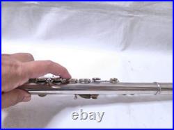 YAMAHA YFL-211 Flute Silver Plated E-Mechanism Student Model Tested with Case#3073