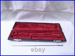 YAMAHA YFL-211 Flute Silver Plated E-Mechanism Student Model Tested with Case#3073