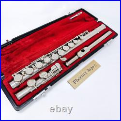 YAMAHA YFL-211 Flute Silver Plating Hard Case