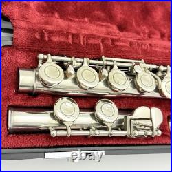 YAMAHA YFL-211 Flute Silver Plating With Hard Case Used From Japan #B0200