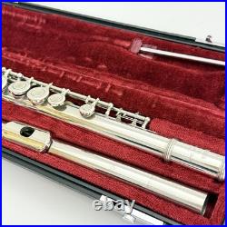 YAMAHA YFL-211 Flute Silver Plating With Hard Case Used From Japan #B0200