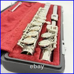 YAMAHA YFL-211 Flute Silver Plating With Hard Case Used From Japan #B0200