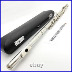 YAMAHA YFL-211 Flute Silver Plating With Hard Case Used From Japan #B0200