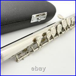 YAMAHA YFL-211 Flute Silver Plating With Hard Case Used From Japan #B0200