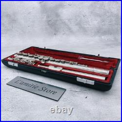 YAMAHA YFL-211 Flute White Bronze Silver Plate YFL211 E Mechanism Covered Offset