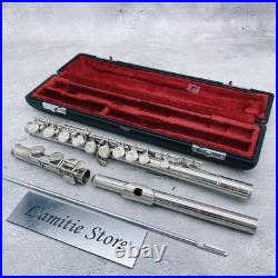 YAMAHA YFL-211 Flute White Bronze Silver Plate YFL211 E Mechanism Covered Offset