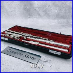 YAMAHA YFL-211 Flute White Bronze Silver Plate YFL211 E Mechanism Covered Offset