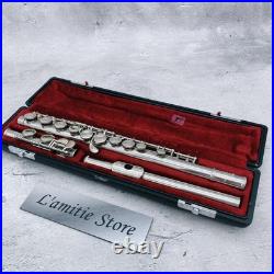 YAMAHA YFL-211 Flute White Bronze Silver Plate YFL211 E Mechanism Covered Offset