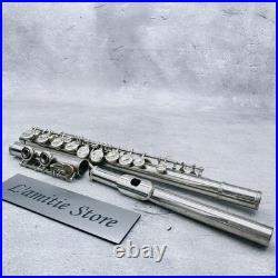 YAMAHA YFL-211 Flute White Bronze Silver Plate YFL211 E Mechanism Covered Offset