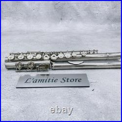 YAMAHA YFL-211 Flute White Bronze Silver Plate YFL211 E Mechanism Covered Offset