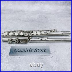 YAMAHA YFL-211 Flute White Bronze Silver Plate YFL211 E Mechanism Covered Offset