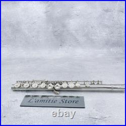 YAMAHA YFL-211 Flute White Bronze Silver Plate YFL211 E Mechanism Covered Offset