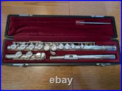 YAMAHA YFL 211-S CONCERT FLUTE Silver Plating with Hard Case USED
