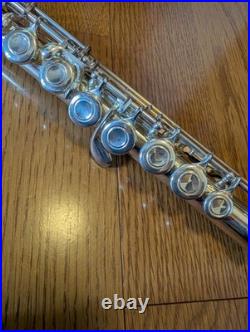 YAMAHA YFL 211-S CONCERT FLUTE Silver Plating with Hard Case USED