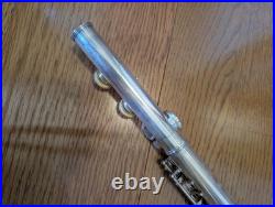 YAMAHA YFL 211-S CONCERT FLUTE Silver Plating with Hard Case USED