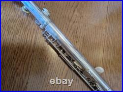 YAMAHA YFL 211-S CONCERT FLUTE Silver Plating with Hard Case USED