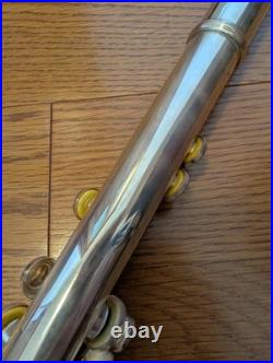 YAMAHA YFL 211-S CONCERT FLUTE Silver Plating with Hard Case USED