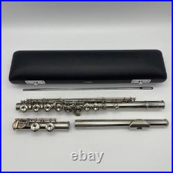 YAMAHA YFL-211 Student Flute Silver Plating with Hard Case + Bag Used YFL211