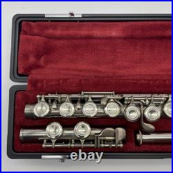 YAMAHA YFL-211 Student Flute Silver Plating with Hard Case + Bag Used YFL211
