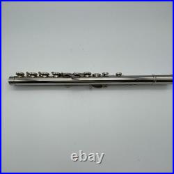 YAMAHA YFL-211 Student Flute Silver Plating with Hard Case + Bag Used YFL211