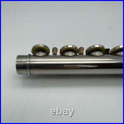 YAMAHA YFL-211 Student Flute Silver Plating with Hard Case + Bag Used YFL211