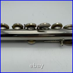 YAMAHA YFL-211 Student Flute Silver Plating with Hard Case + Bag Used YFL211