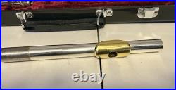 YAMAHA YFL-221 Flute Nickel Silver Plated Student with Hard Case