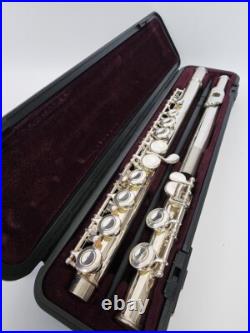 YAMAHA YFL-221 Flute Nickel Silver Plated Student with hard Case