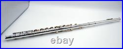 YAMAHA YFL-221 Flute Silver with hard Case Used free shipping