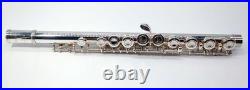 YAMAHA YFL-221 Flute Silver with hard Case Used free shipping