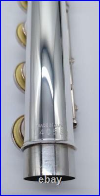 YAMAHA YFL-221 Flute Silver with hard Case Used free shipping
