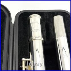 YAMAHA YFL-221 Student Flute Nickel Silver Plated Used with Hard Case #B0200