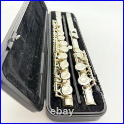 YAMAHA YFL-221 Student Flute Nickel Silver Plated Used with Hard Case #B0200 YAMAHA YFL-221 Student Flute Nickel Silver Plated Used with Hard Case #B0200