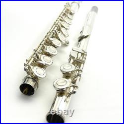 YAMAHA YFL-221 Student Flute Nickel Silver Plated Used with Hard Case #B0200