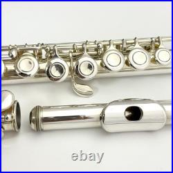 YAMAHA YFL-221 Student Flute Nickel Silver Plated Used with Hard Case #B0200